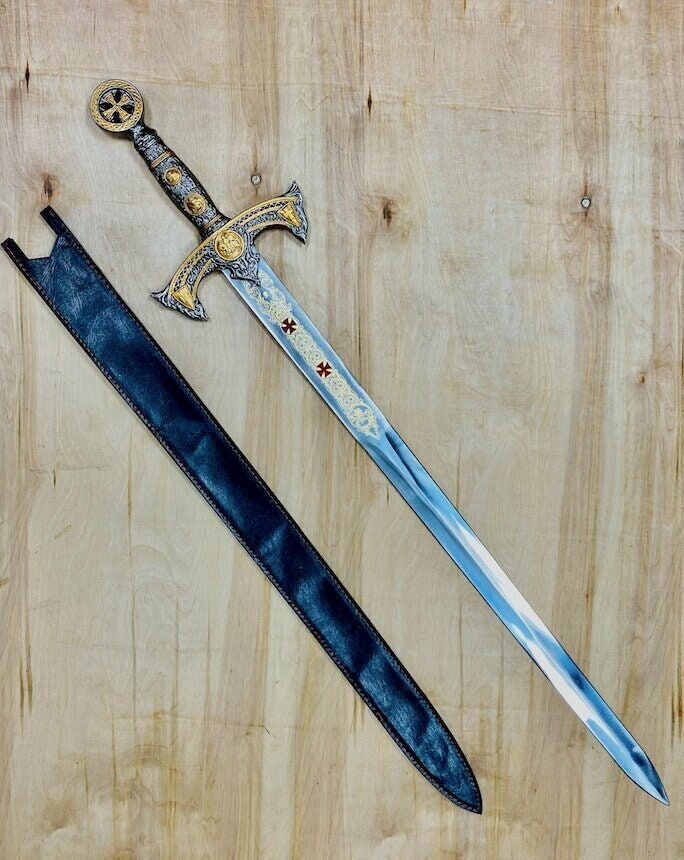 UNIQUE TEMPLAR SWORD with sheath 3110/V 