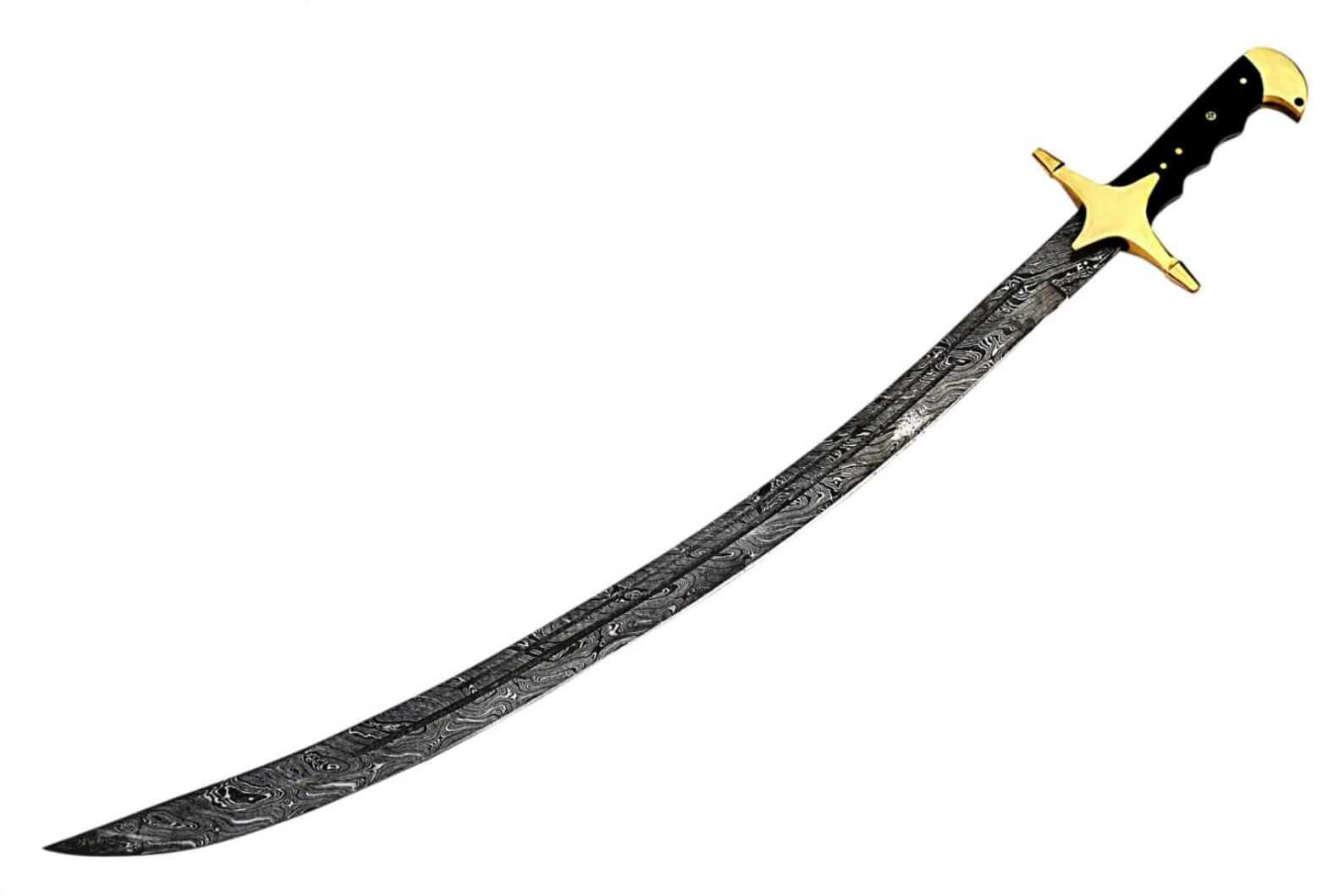 Fully Handmade Damascus Arabic sword With Handle made of Real Etsy