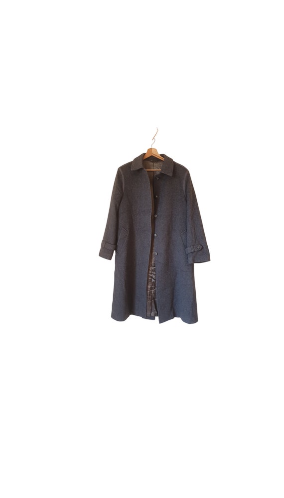 Vintage Coat Dolomiten Loden Womens Coat Gray Wool