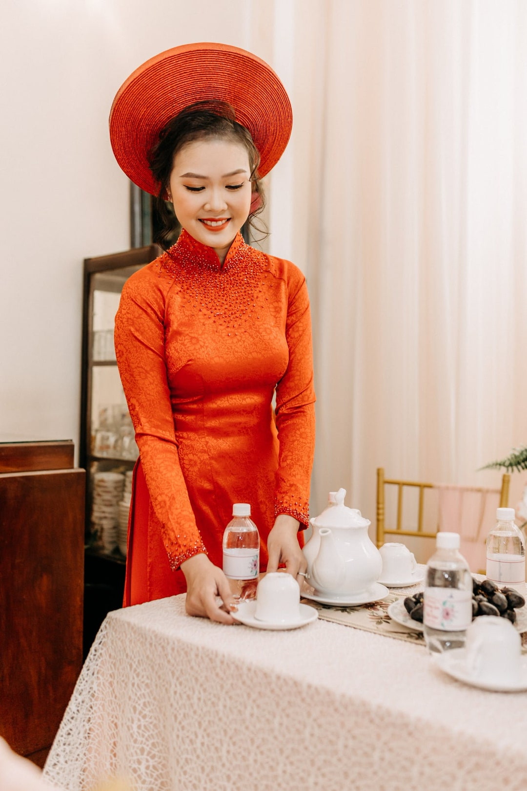 Pre-order Vietnamese Traditional Wedding Ao Dai for Women - Etsy