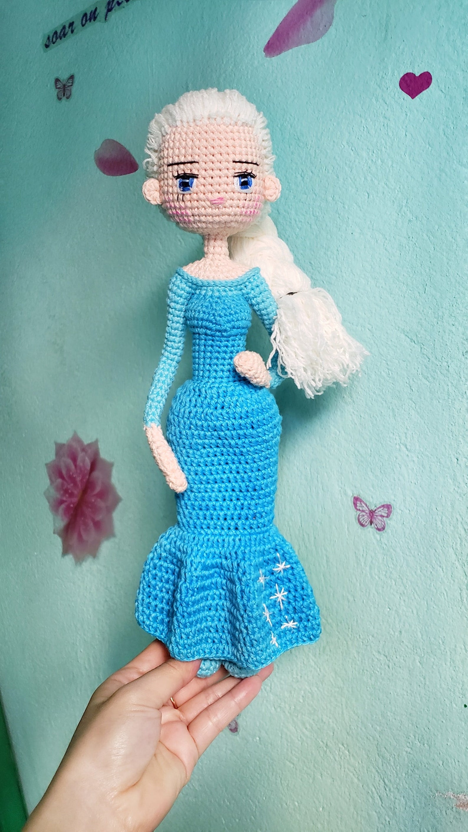 Crochet Frozen Elsa Princess Amigurumi Elsa Crochet Elsa Etsy