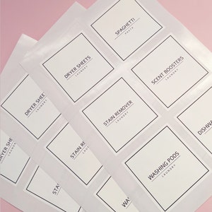 ORGANISATION LABELS |Water and Oil Resistant| Pantry Labels| Home Organisation Labels| Storage Labels| Cleaning Labels|Pantry Labels