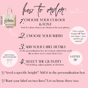 Easy to follow iron on instructions