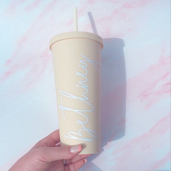 Reusable Plastic Straw Cup