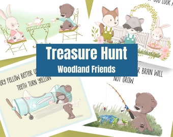 Printable Treasure Hunt Activity Cards for Kids
