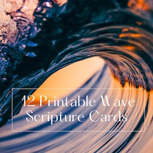 Ocean Bible Verse Cards: Wave Scripture Set (Digital Download)