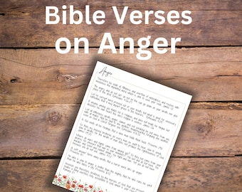 Printable Angry Bible Verse Sheets- 2