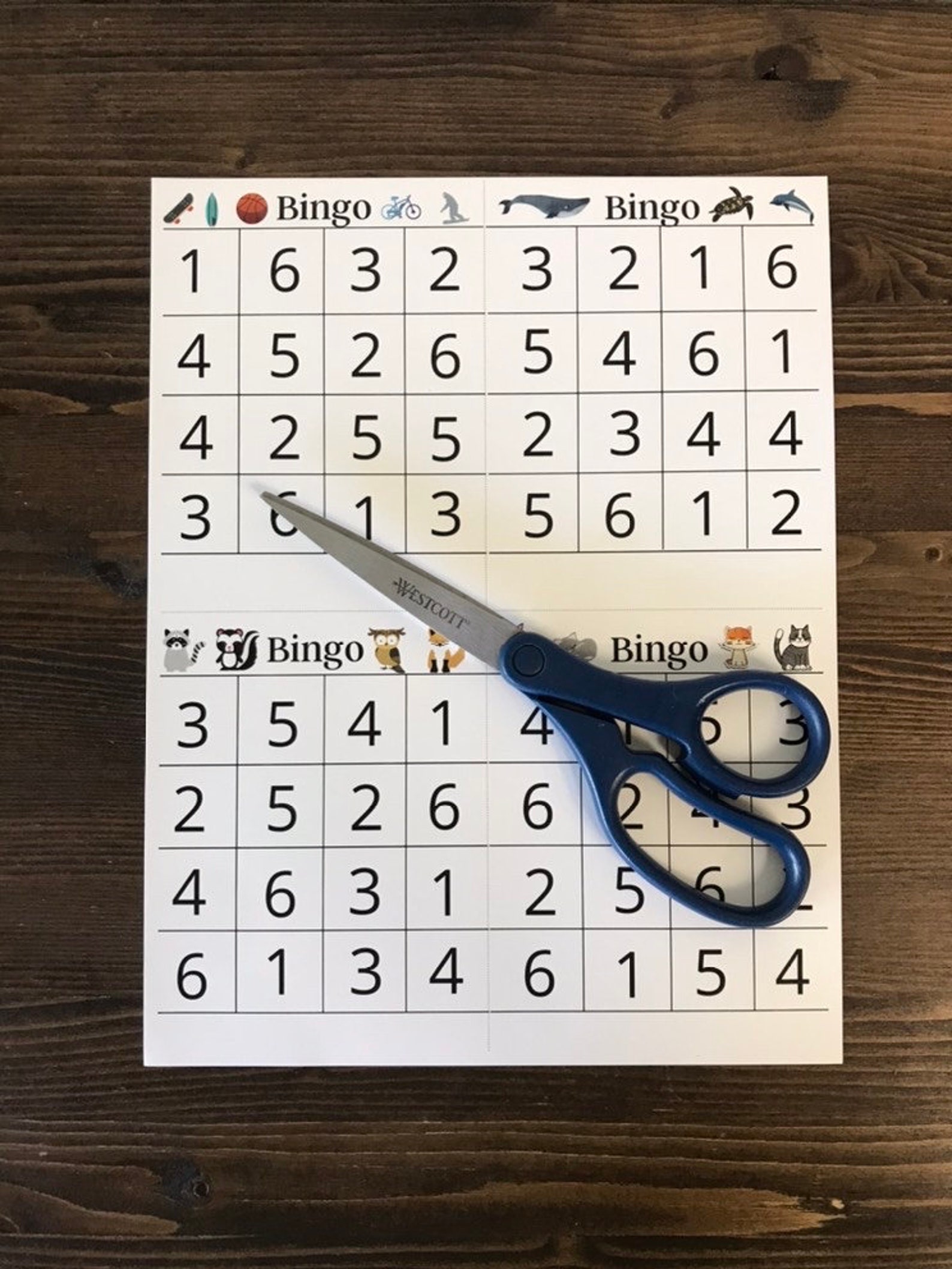 Printable Table Manners Game for Children BINGO Kids Etsy