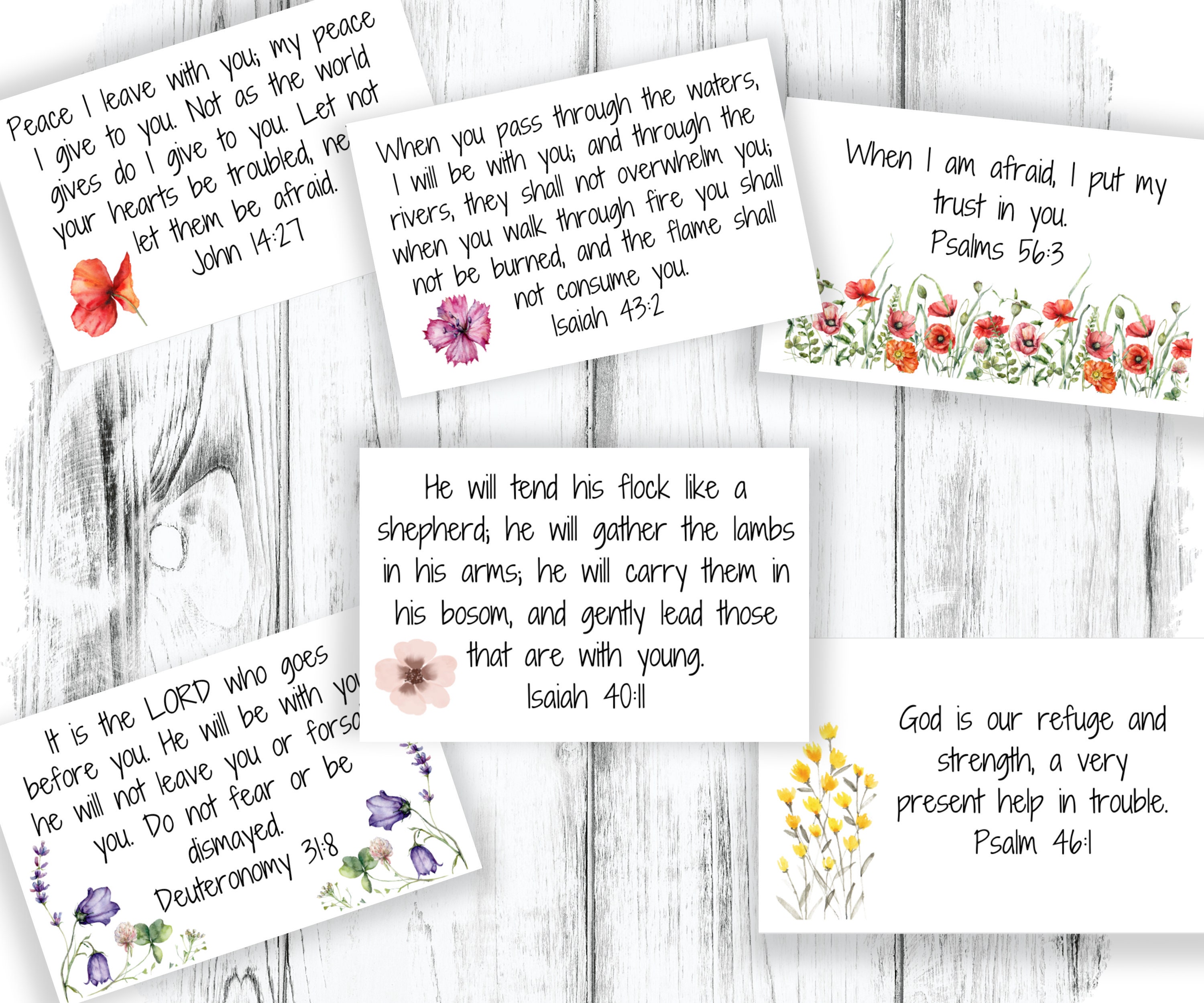 Fear and Anxiety Printable Bible Verse Cards Scripture Cards - Etsy Canada
