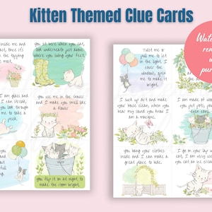 Clue Cards | Printable Clues| Treasure Hunt Cards | Printable Treasure ...