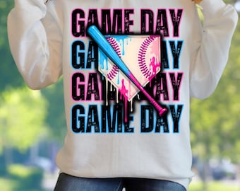 Baseball Game Day PNG: Respect the Drip Shirt Design (Digital Download)