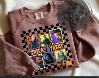 Horror Movie Stamps PNG: Halloween Digital Download Clipart