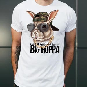 Big Hoppa påskhare PNG: Glad påsk-tröjadesign (digital nedladdning)