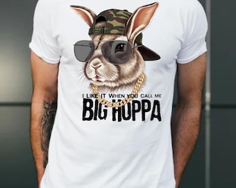 Big Hoppa Easter Bunny PNG: Happy Easter Shirt Design (Digital Download)