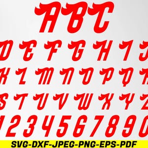 Racing Fonts SVG Bundle, Speed Numbers (digital Download) - Etsy