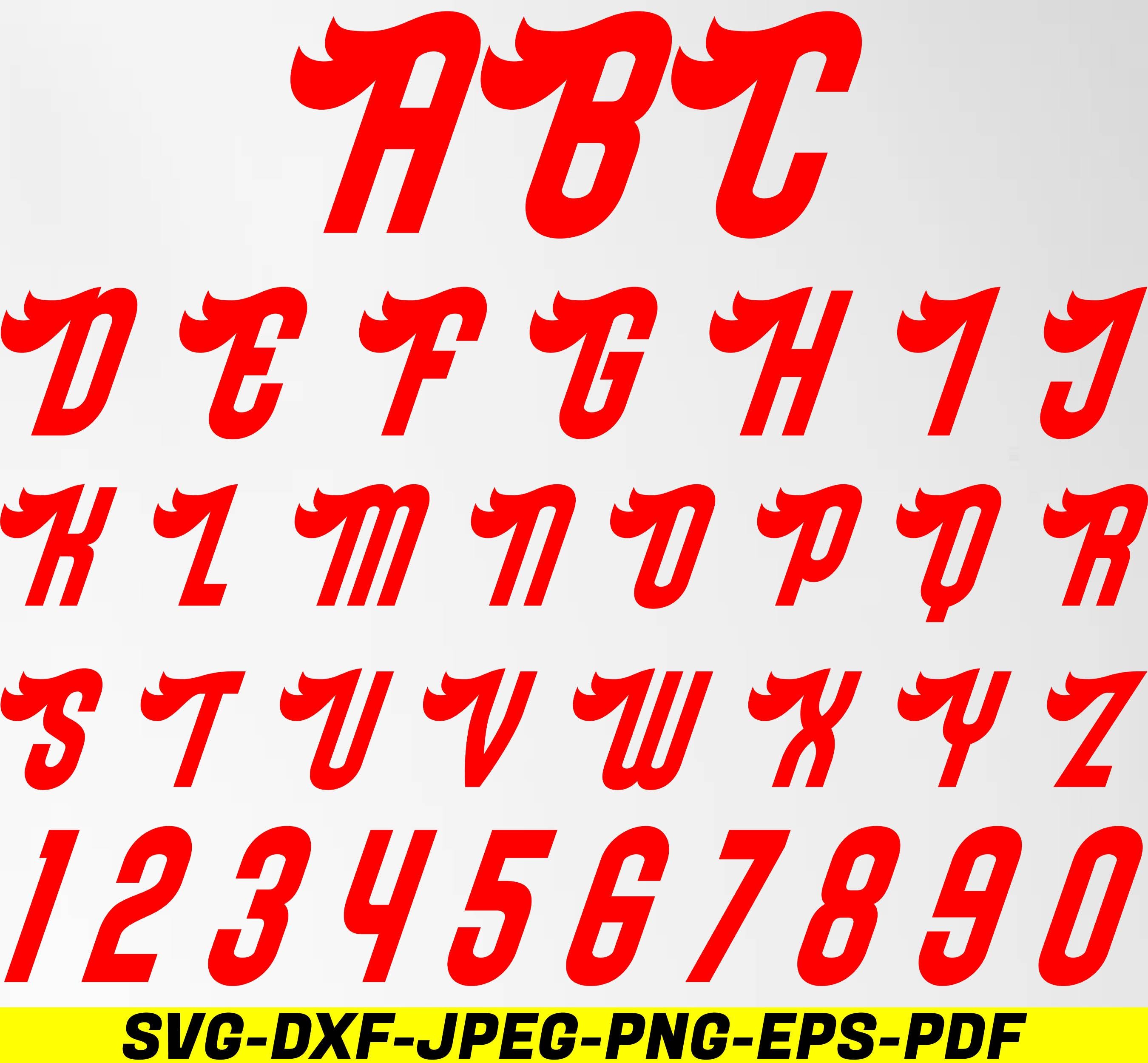 Speed Racing Fonts Racing Fonts SVG Bundle, Speed Numbers (digital Download) - Etsy