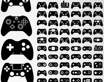 Game Controller Svg Bundle, Game Controller Clipart, Game Controller Cut Files For Circut, Game Controller Silhouette, Joystick Svg,Png,Eps
