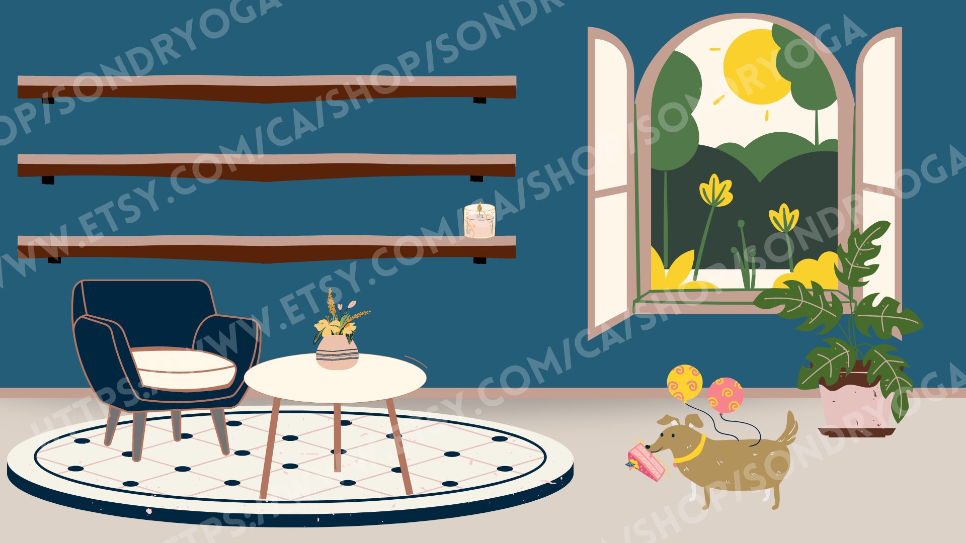 Desktop Wallpaper Jillian&rsquo;s Room - Etsy