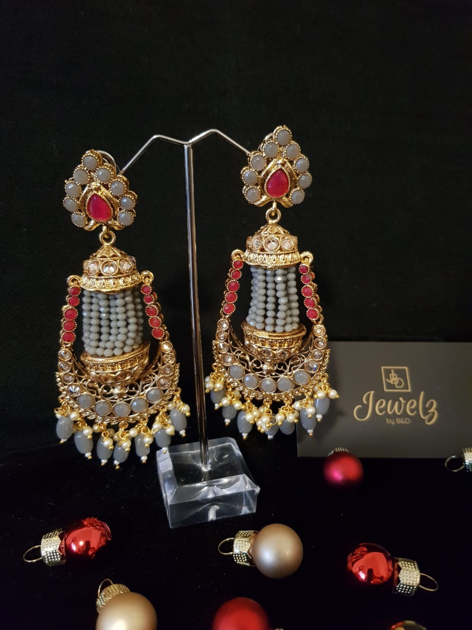 Stunning Indian Pakistani Earrings Etsy