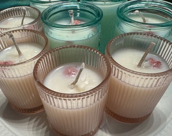 Decorative  Candle Blendz- 5 oz Red Cherry Rose, Lemon Berry, Lilac Lavender Vanilla, & Sweet Pea and Jasmine