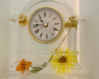 Handmade Resin Clocks w/ Removable Clock Faceplate