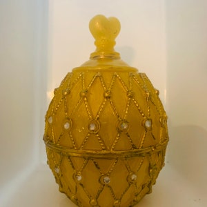 Pure Blendz Handmade Egg Keepsake Container Yellow