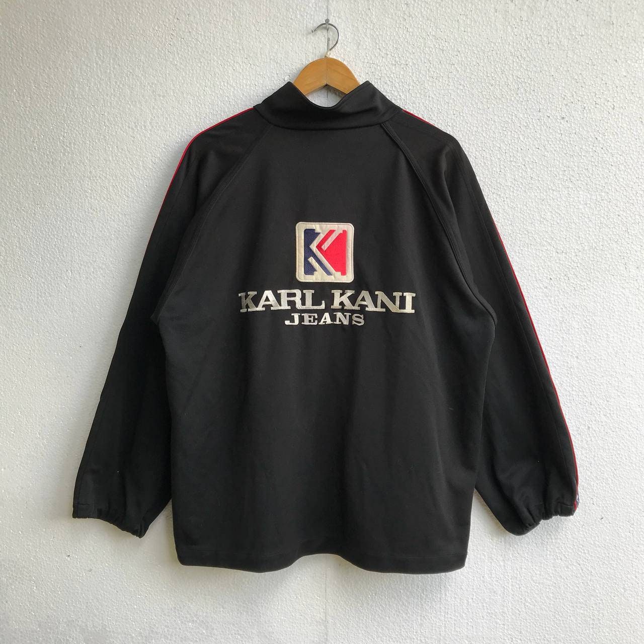 Karl Kani Karl Kani vintage big logo red blue rap tee sweatshirt 