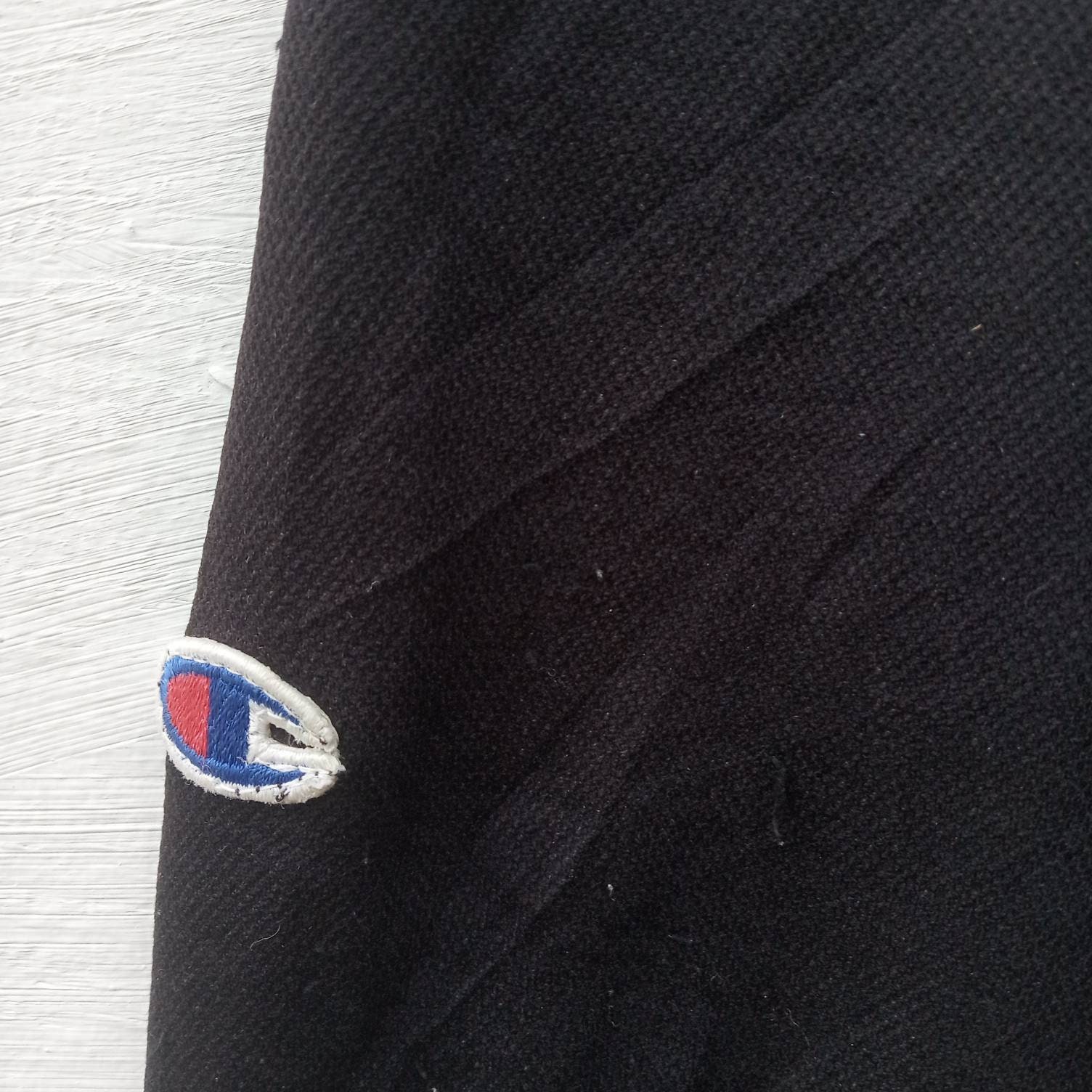 Champion Embroidery Logo Longsleeve Collar Shirt Black Colour - Etsy