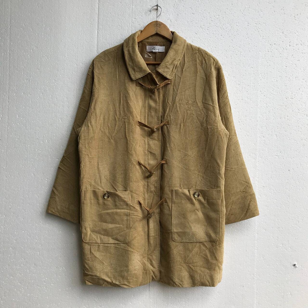 Rare Corduroy Givy Japanese Brand Zipper Button Down Collared Remover ...