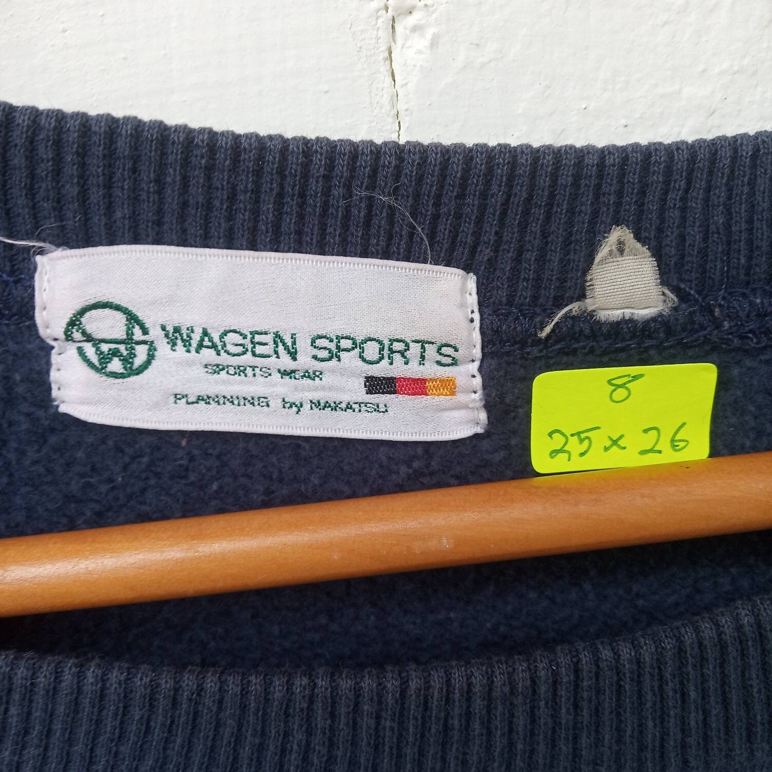 Vintage WAGEN SPORTS Embroidery Logo Sweatshirts Crewneck Size - Etsy