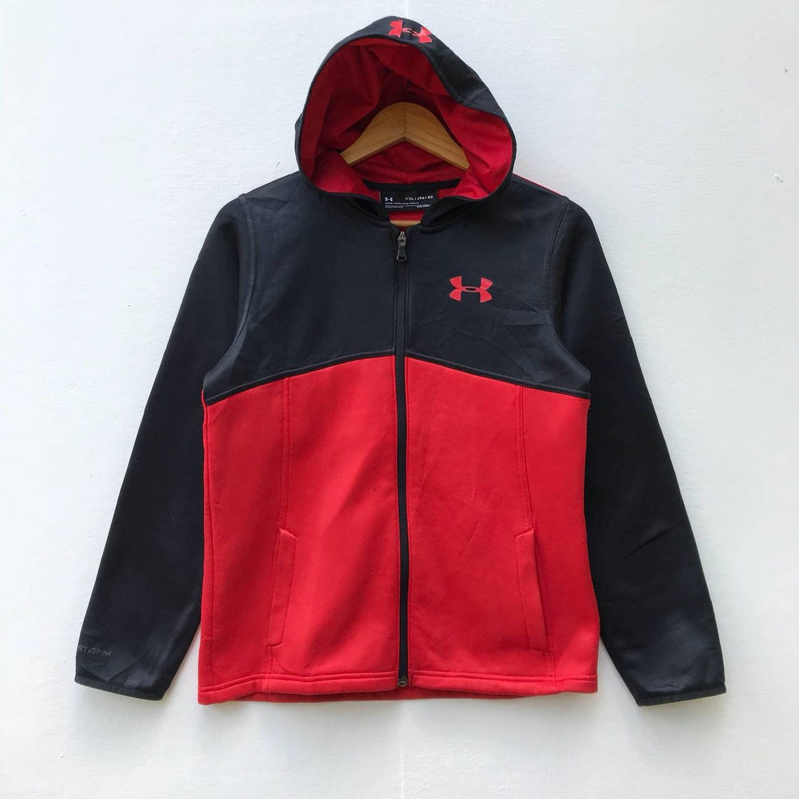 Rare Under Armor Small Logo Colourblock Full Zip Hoodie | Etsy