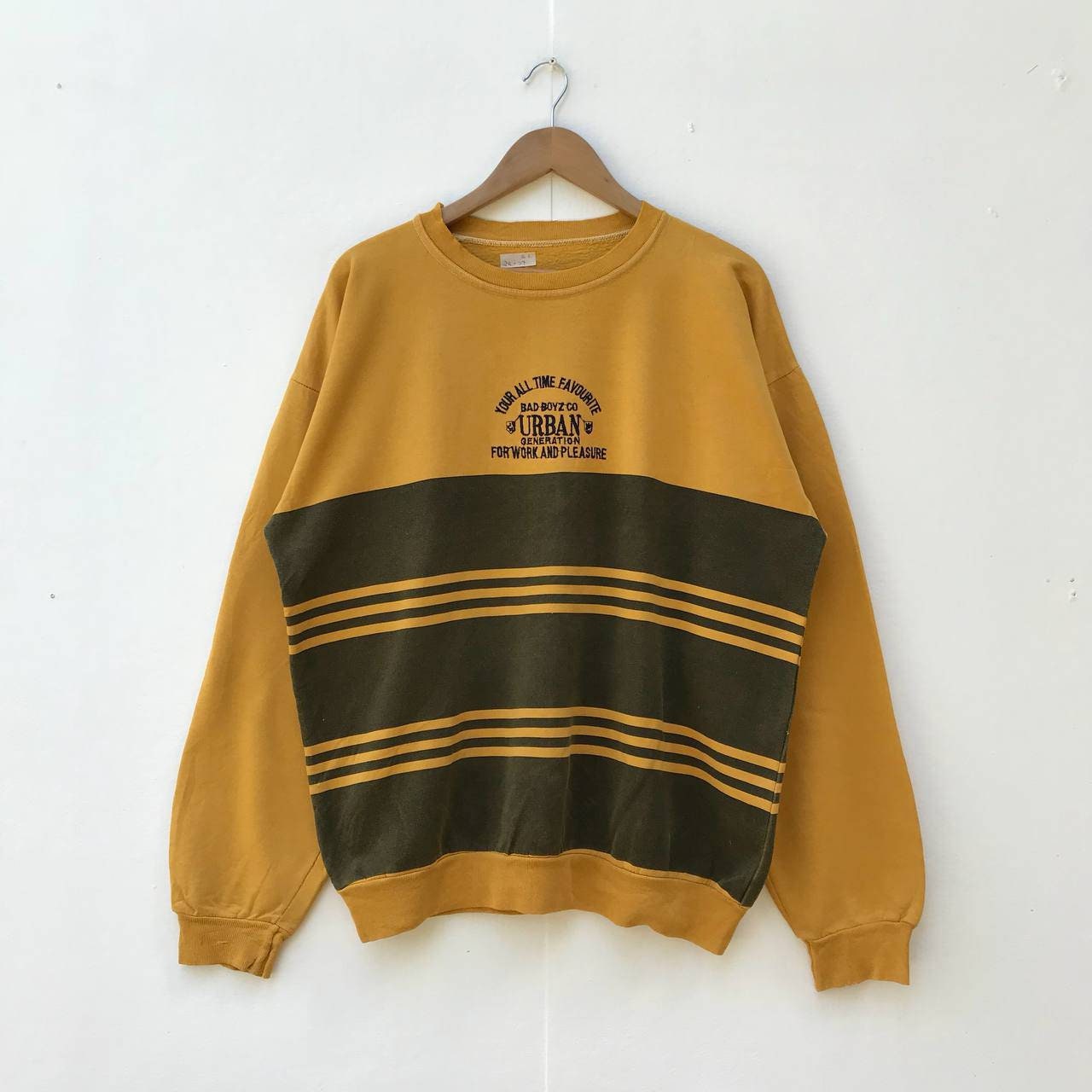 Rare Urban Generation Bad Boy Co Embroidery Design Pullover Sweatshirt ...