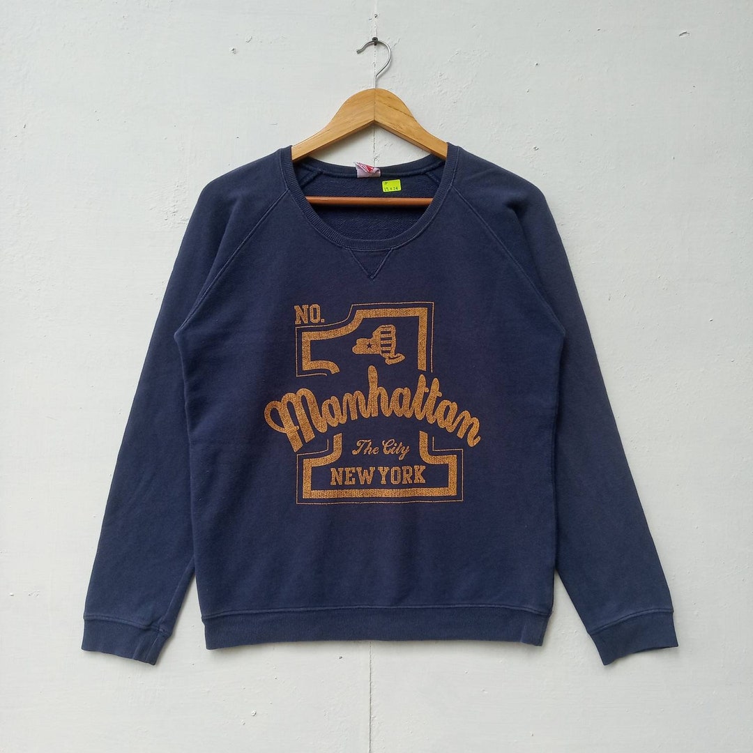 Vintage Manhattan New York City Sweatshirts Crewneck Size S - Etsy