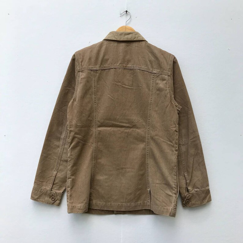 GAP Denim Jacket Button Down Tactical Pocket Size S Rare !