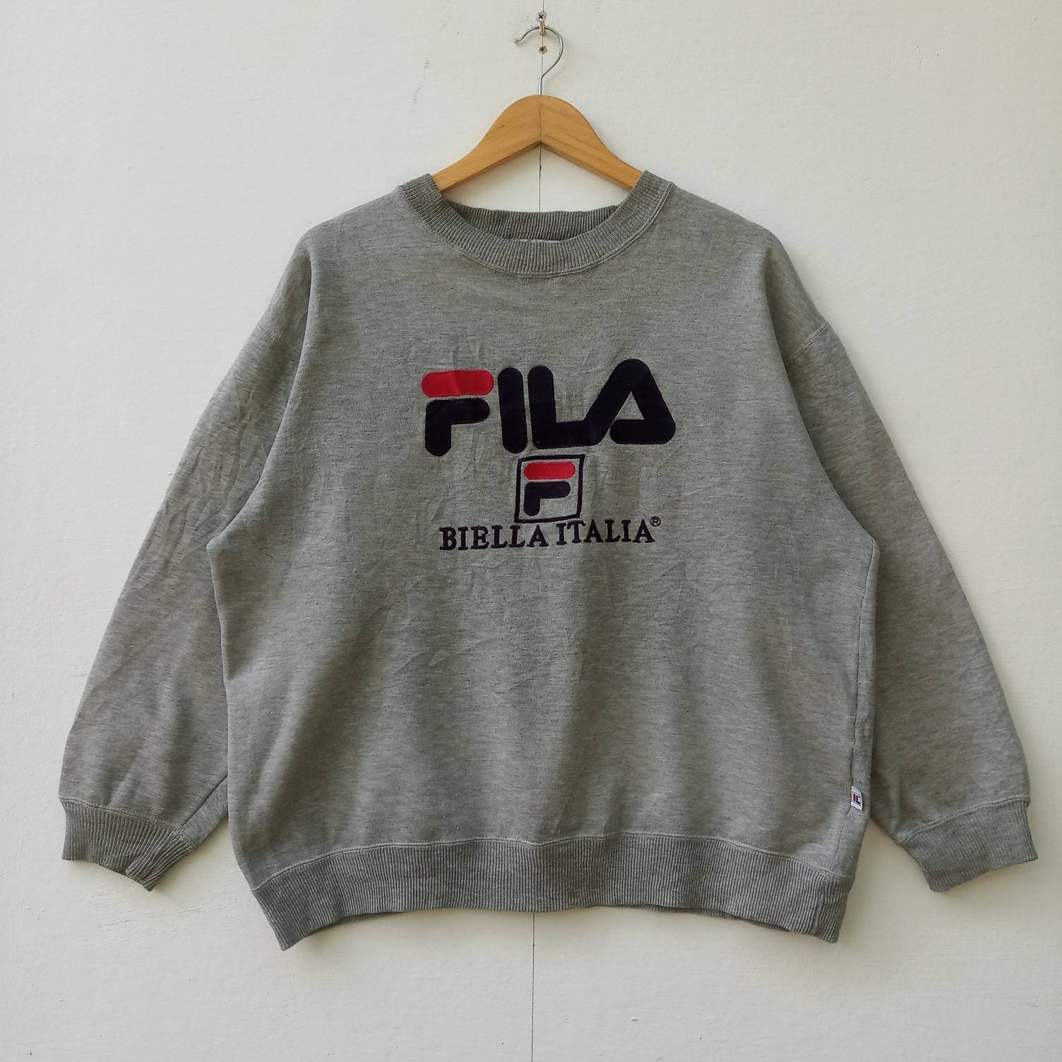 vaak Herhaald laten vallen FILA SPORT Biella Italia Pullover Sweatshirts Big Logo Unisex - Etsy