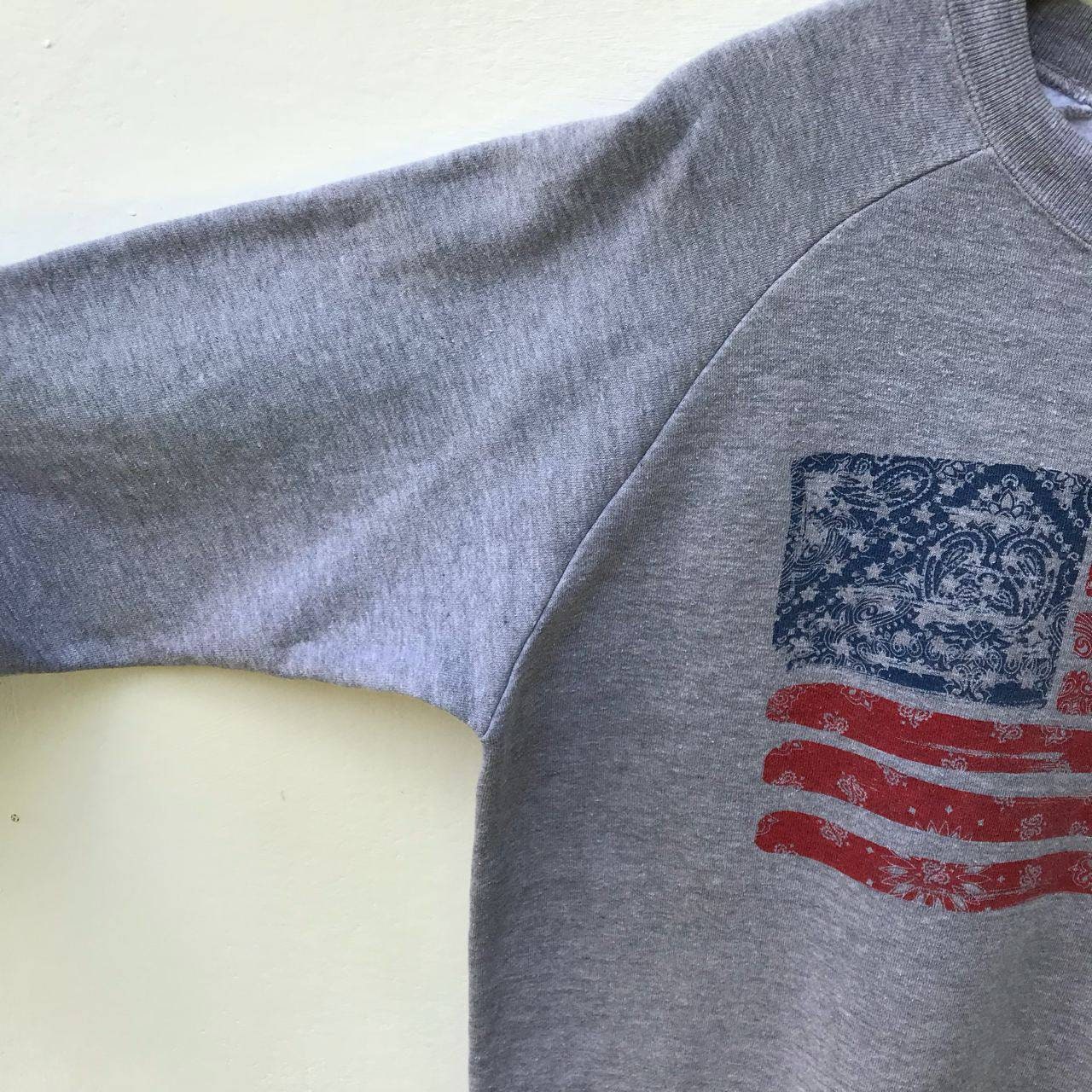 Rare Vintage USA Flag Big Logo by Oneita Pullover - Etsy