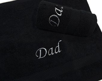 Personalised Fathers day Face Cloth | Egyptian Flannel Towels |Embroidered | Customised | Dad