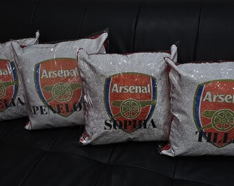 Arsenal Fan Football Gift | Customised Mug | Customised Cushion | Arsenal Sequence Cushion
