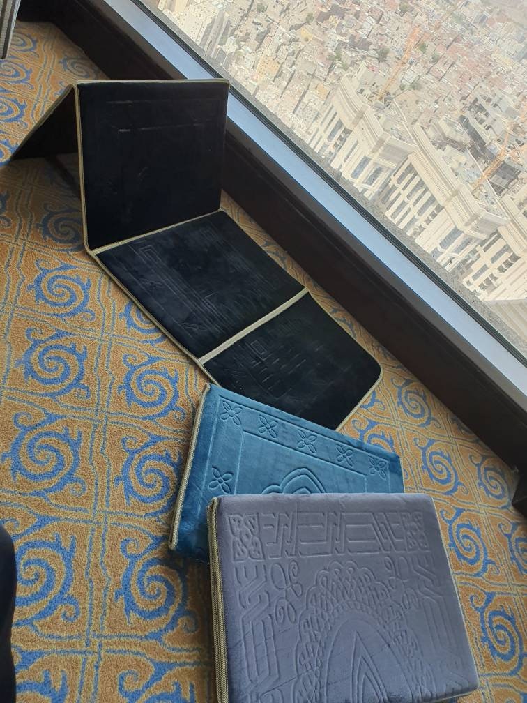 Foldable Prayer Mat And Backrest 2 In 1,I-2 Green - Foto 3