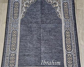Personalised Prayer Mat Gift for Eid | Islamic Gift for Him Her | Custom Janamaz | Ramadan Nikkah Wedding Gift