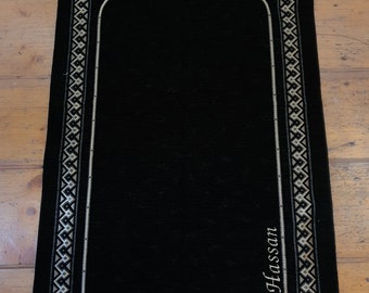 Personalised Prayer Mat Gift for Eid | Islamic Gift for Him Her | Custom Janamaz | Nikkah Ramadan Gift