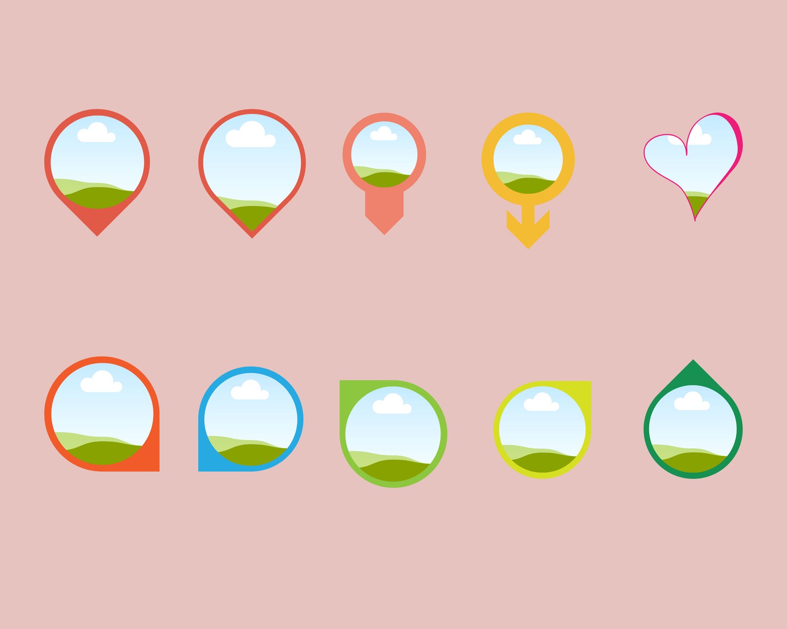 Custom Canva Frames and Shapes Etsy Singapore