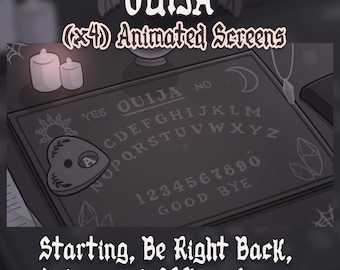 ANIMATED OUIJA SCREENS X4 Dark Version | Halloween Stream Scenes | Starting Waiting Ending Offline