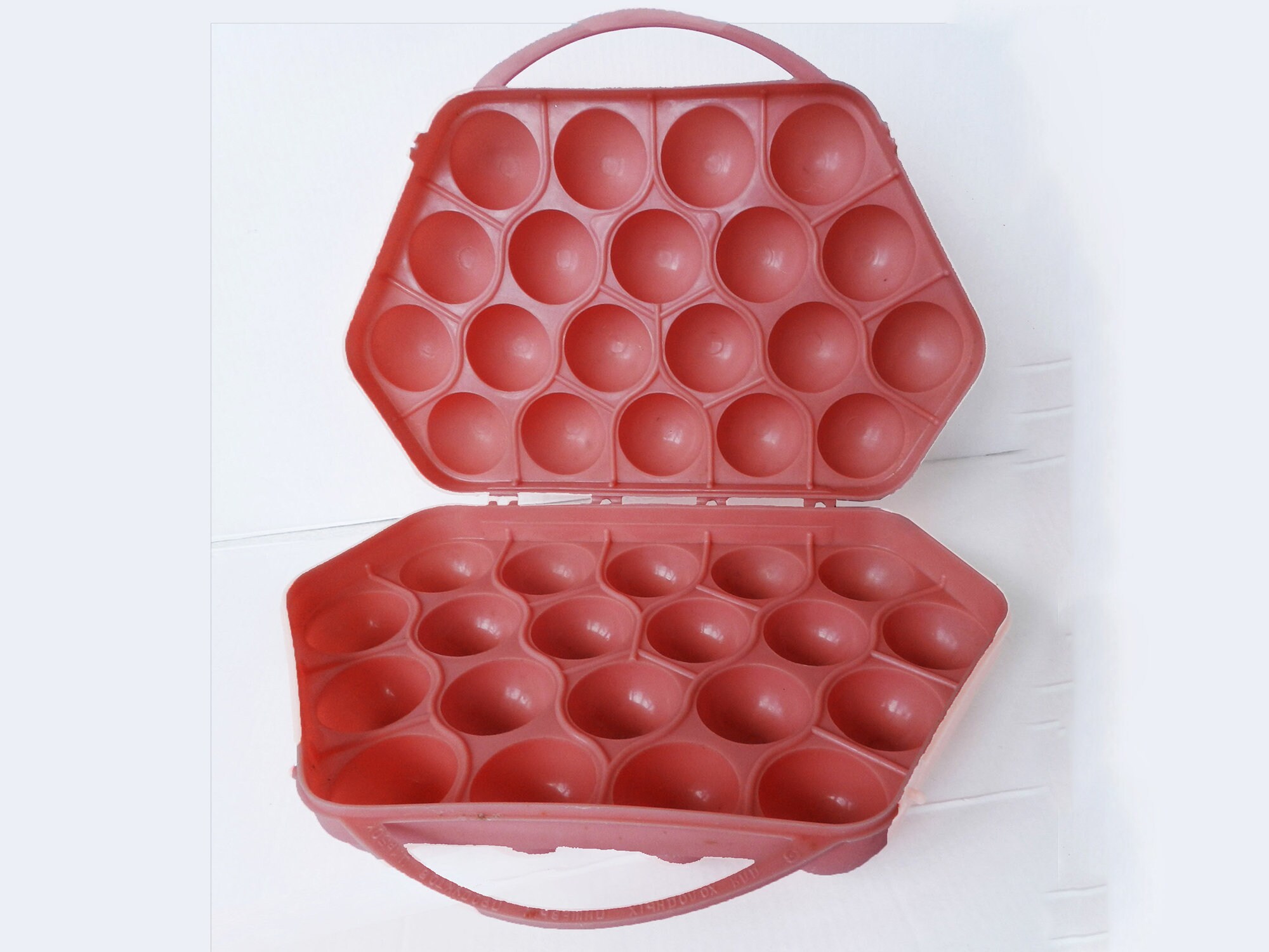 Egg container Pink vintage plastic egg box 20 eggs Eggs Etsy