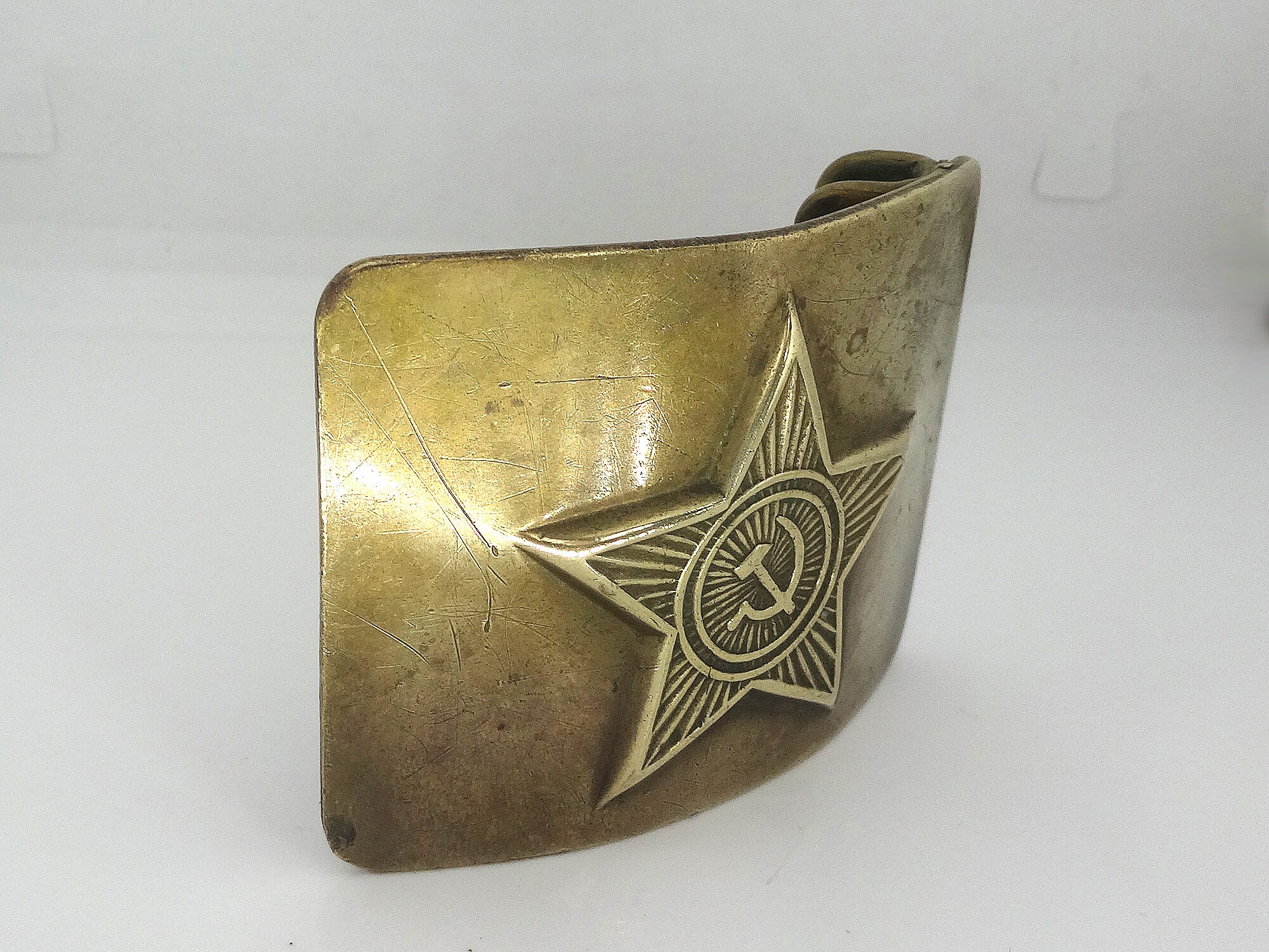 Soviet military buckle Vintage Brass Gold Buckle Etsy
