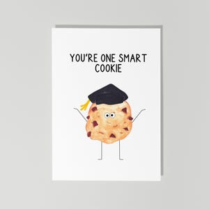 Carte de remise des diplômes drôle, You're One Smart Cookie, Carte de remise des diplômes Cookie