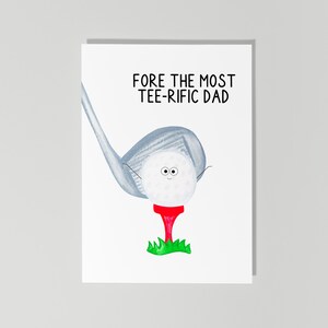 Carte drôle de fête des pères, papa le plus tee-shirt, carte pour papa, carte de blague papa, carte de golf papa