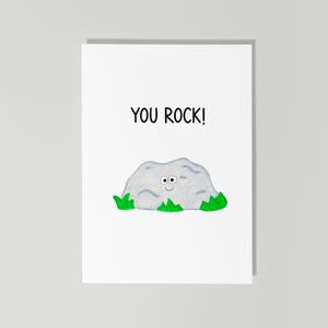 Carte de remerciement amusante, You Rock