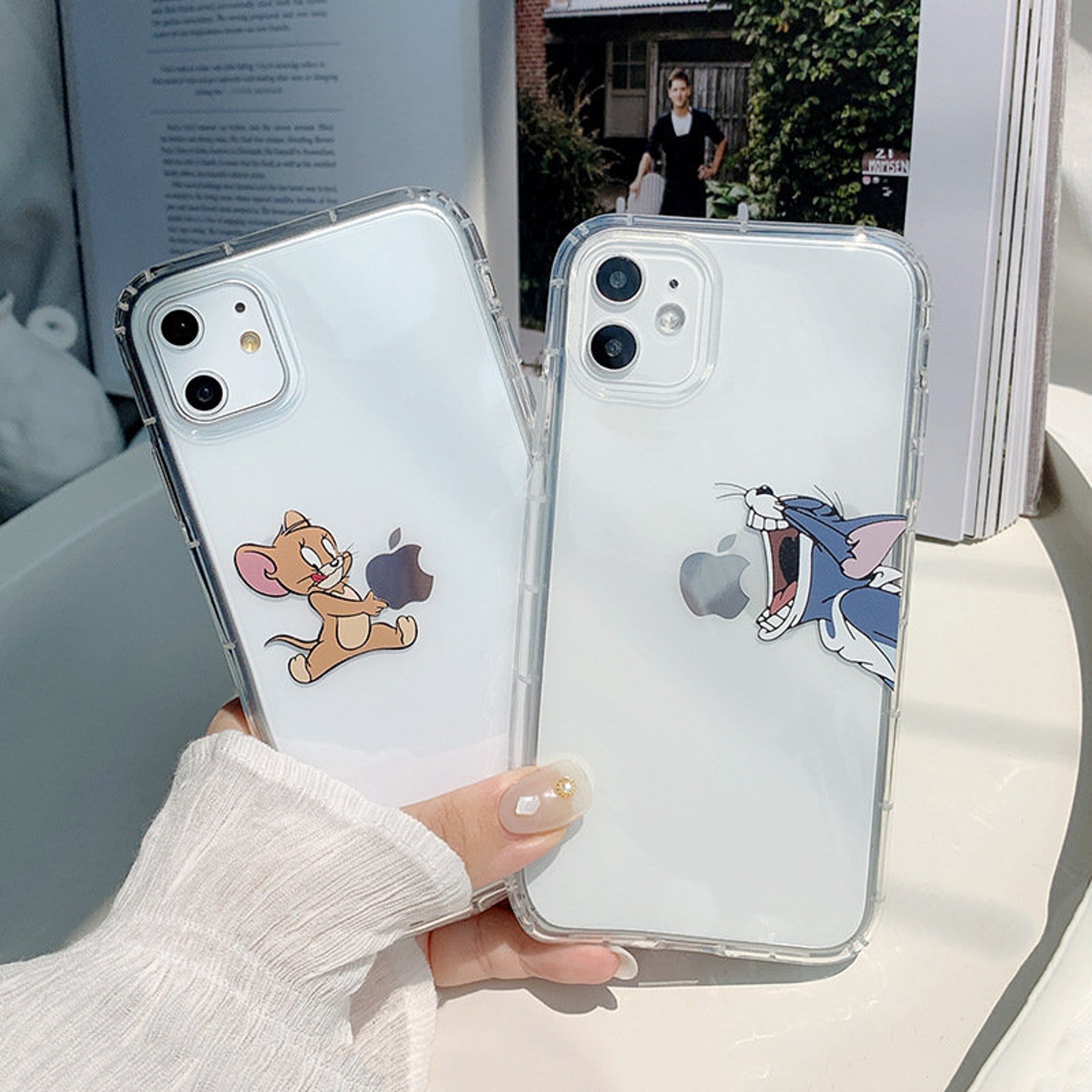Discover Tom And Jerry Cartoon Cute Clear iphone SE 7 8 plus x xs xr xsm 11 12 13 mini pro max case present gift idea