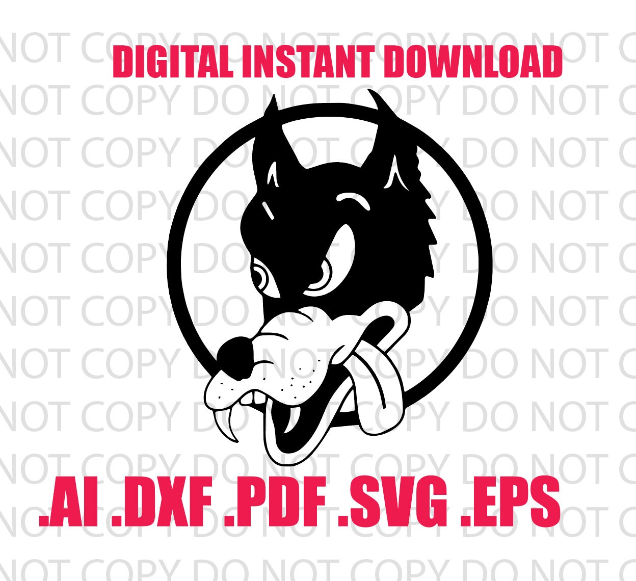 Download Grateful Dead Dire Wolf Clip Art Svg Dxf Eps Pdf Ai Vector ...